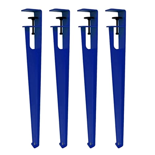 CHOUXUANGA Verstellbare Möbelbeine, 4-teilige Tischklemmbeine aus Metall, Verstellbarer Esstischfuß in Kaffee-F-Form, ohne Stanzdesign, mit verstellbaren Füßen(Blu,76cm(30in)) von CHOUXUANGA
