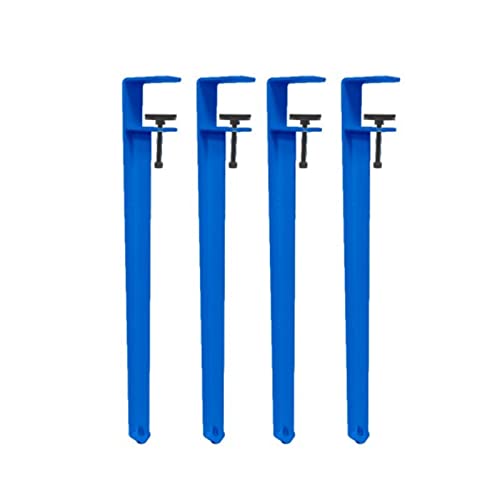 CHOUXUANGA Verstellbare Möbelbeine, Couchtischbeine, Barbeine, F-förmiger Esstischfuß, Werkbank-Stützbeine, Design ohne Stanzen, mit Bodenschonern(Blu,40cm(15.7in)) von CHOUXUANGA