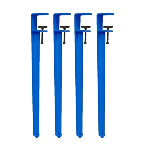 CHOUXUANGA Verstellbare Möbelbeine, Couchtischbeine, Barbeine, F-förmiger Esstischfuß, Werkbank-Stützbeine, Design ohne Stanzen, mit Bodenschonern(Blu,71cm(27.9in)) von CHOUXUANGA