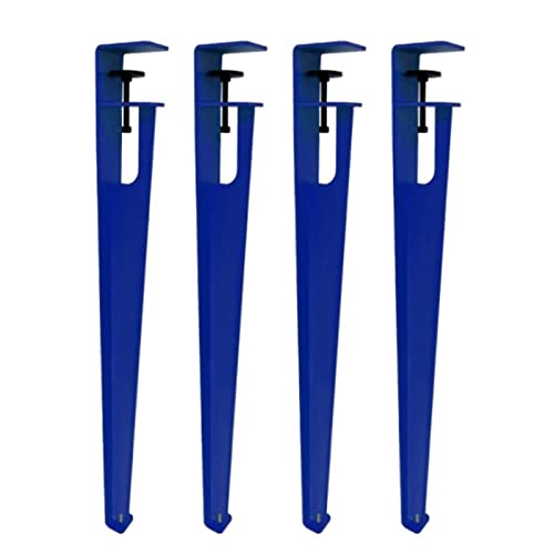 CHOUXUANGA Verstellbare Möbelbeine, Couchtischbeine, Barbeine, F-förmiger Esstischfuß, Werkbank-Stützbeine, Design ohne Stanzen, mit Bodenschonern(Blu,76cm(29.9in)) von CHOUXUANGA