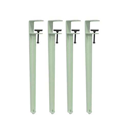 CHOUXUANGA Verstellbare Möbelbeine, Couchtischbeine, Barbeine, F-förmiger Esstischfuß, Werkbank-Stützbeine, Design ohne Stanzen, mit Bodenschonern(Green,40cm(15.7in)) von CHOUXUANGA