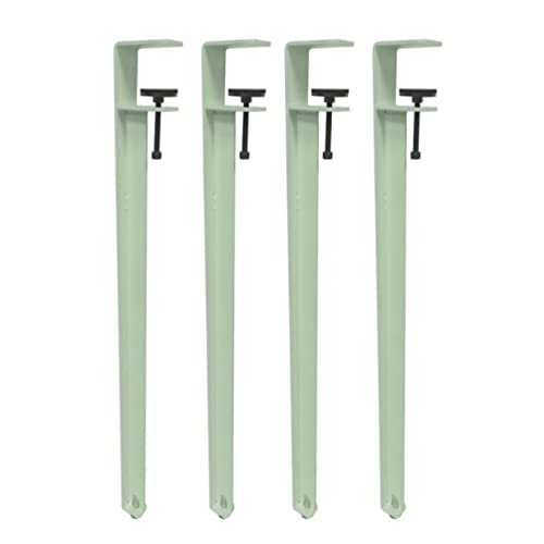 CHOUXUANGA Verstellbare Möbelbeine, Couchtischbeine, Barbeine, F-förmiger Esstischfuß, Werkbank-Stützbeine, Design ohne Stanzen, mit Bodenschonern(Green,71cm(27.9in)) von CHOUXUANGA