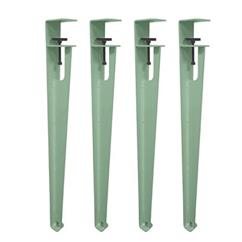 CHOUXUANGA Verstellbare Möbelbeine, Couchtischbeine, Barbeine, F-förmiger Esstischfuß, Werkbank-Stützbeine, Design ohne Stanzen, mit Bodenschonern(Green,76cm(29.9in)) von CHOUXUANGA