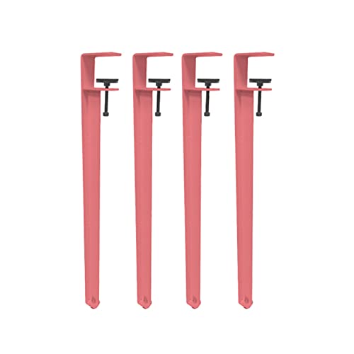 CHOUXUANGA Verstellbare Möbelbeine, Couchtischbeine, Barbeine, F-förmiger Esstischfuß, Werkbank-Stützbeine, Design ohne Stanzen, mit Bodenschonern(Roze,40cm(15.7in)) von CHOUXUANGA