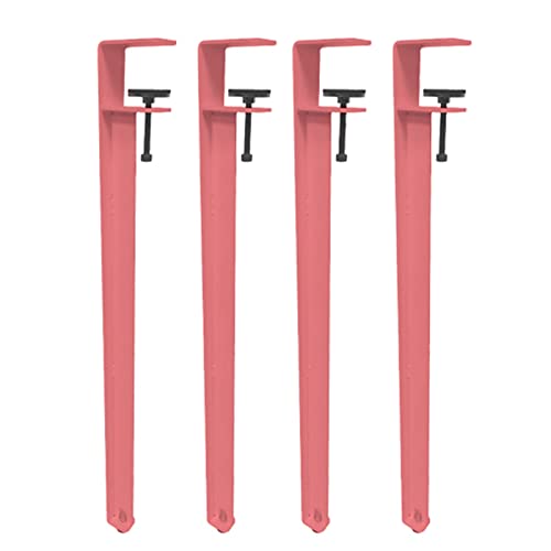 CHOUXUANGA Verstellbare Möbelbeine, Couchtischbeine, Barbeine, F-förmiger Esstischfuß, Werkbank-Stützbeine, Design ohne Stanzen, mit Bodenschonern(Roze,71cm(27.9in)) von CHOUXUANGA