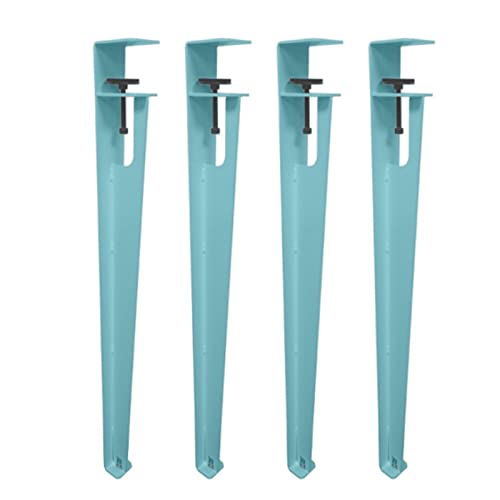 CHOUXUANGA Verstellbare Möbelbeine, Couchtischbeine, Barbeine, F-förmiger Esstischfuß, Werkbank-Stützbeine, Design ohne Stanzen, mit Bodenschonern(Sky Blue,76cm(29.9in)) von CHOUXUANGA