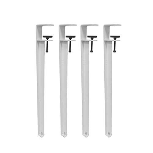 CHOUXUANGA Verstellbare Möbelbeine, Couchtischbeine, Barbeine, F-förmiger Esstischfuß, Werkbank-Stützbeine, Design ohne Stanzen, mit Bodenschonern(White,40cm(15.7in)) von CHOUXUANGA
