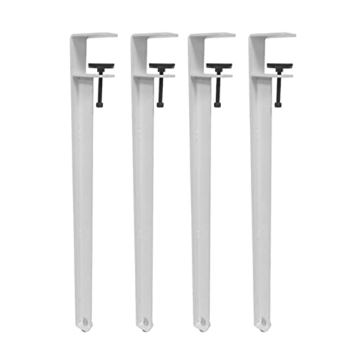 CHOUXUANGA Verstellbare Möbelbeine, Couchtischbeine, Barbeine, F-förmiger Esstischfuß, Werkbank-Stützbeine, Design ohne Stanzen, mit Bodenschonern(White,71cm(27.9in)) von CHOUXUANGA