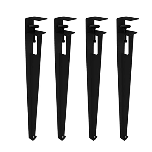 CHOUXUANGA Verstellbare Möbelbeine, Verstellbare Tischklemmbeine, Stangenbeine, Werkbankstützbeine, Esstischbeine, Kein Stanzen, Mit Bodenschonern(Black,76cm(30in)) von CHOUXUANGA