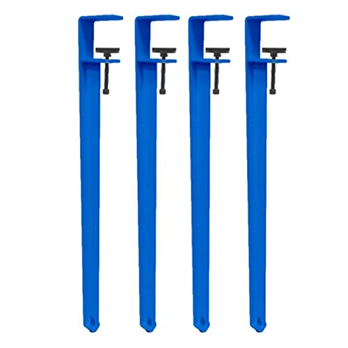 CHOUXUANGA Verstellbare Möbelbeine, Verstellbare Tischklemmbeine, Stangenbeine, Werkbankstützbeine, Esstischbeine, Kein Stanzen, Mit Bodenschonern(Blu,71cm(28in)) von CHOUXUANGA
