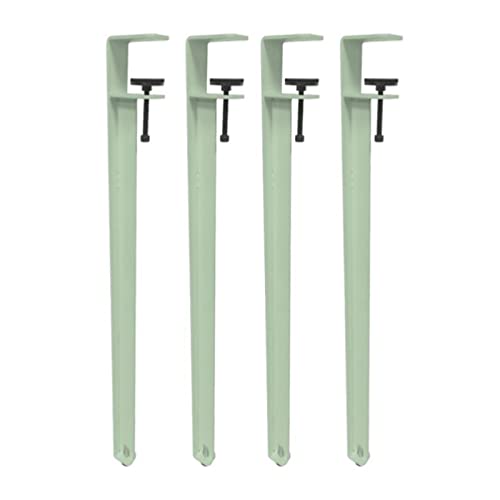 CHOUXUANGA Verstellbare Möbelbeine, Verstellbare Tischklemmbeine, Stangenbeine, Werkbankstützbeine, Esstischbeine, Kein Stanzen, Mit Bodenschonern(Green,76cm(30in)) von CHOUXUANGA