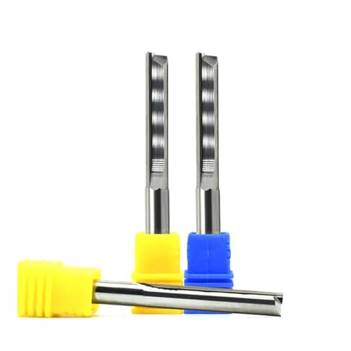 CHPGKGVNVT 1 stück/10 stücke 3,175mm 4mm 5mm 6mm Schaft 2 Flöte Hartmetall-schaftfräser CNC Router bit Schneiden Hartholz MDF Gerade Schlitzfräser Fräseinsätze(1pc,4x4x32x55) von CHPGKGVNVT