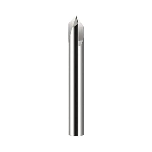 CHPGKGVNVT 2 Stücke HRC65 3-Flöte Wolframstahl Hartmetall 60/90/120 Grad Fase Fräser CNC Router Bit Gravur Schaftfräser Werkzeuge Fräseinsätze(60 Degree,GT-HRC55_12X12DX75L) von CHPGKGVNVT