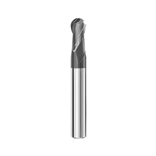 CHPGKGVNVT 3 Stück R0.5-R6.0mm CNC-Maschinenbearbeitungsfräser HRC50/55/70 2-schneidige Hartmetall-Kugelkopffräser for die Stahl-/Aluminiumverarbeitung Fräseinsätze(HRC50-ST,R4x16x8Dx75L) von CHPGKGVNVT
