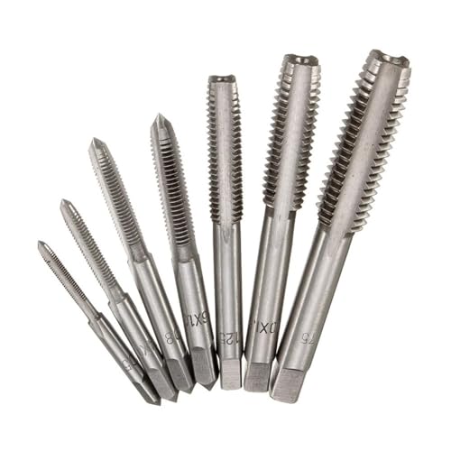 CHPGKGVNVT 7-teiliges M3-M12 HSS-Gewindebohrer-Set mit metrischem Gewindebohrer und Bohrer-Set for die rechte Hand Fräseinsätze CHPGKGVNVT 7-teiliges M3-M12 HSS-Gewindebohrer-Set mit metrischem Gewindebohrer und Bohrer-Set for die rechte Hand Fräseinsätze von CHPGKGVNVT