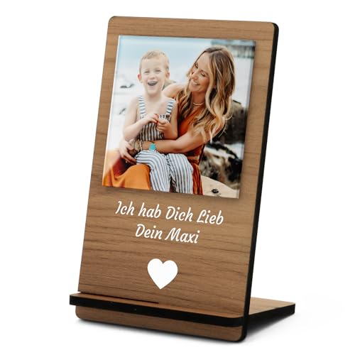 Foto Aufsteller aus Holz - Geburtstagsgeschenk für Frauen Männer - Bilderrahmen Ständer - personalisierte Geschenke Muttertag Mama Vatertag Papa Familie - Fotogeschenke Freundin Freund Paar Foto Aufsteller aus Holz - Geburtstagsgeschenk für Frauen Männer - Bilderrahmen Ständer - personalisierte Geschenke Muttertag Mama Vatertag Papa Familie - Fotogeschenke Freundin Freund Paar von CHRISCK design