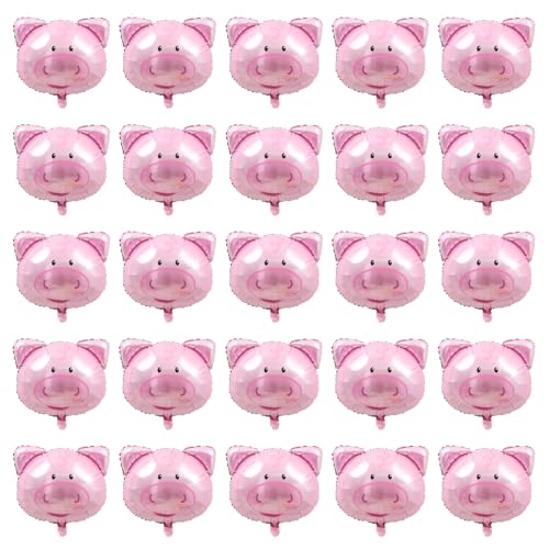 CHROMACRAFT 25 Stück Rosa Schweine-Luftballons, Cartoon-Tier-Luftballons, Kindergeburtstags-Dekorationsballons, Süße Rosa Schweine-Luftballons, Jungen- Und Mädchen-Party-Dekorationsballons CHROMACRAFT 25 Stück Rosa Schweine-Luftballons, Cartoon-Tier-Luftballons, Kindergeburtstags-Dekorationsballons, Süße Rosa Schweine-Luftballons, Jungen- Und Mädchen-Party-Dekorationsballons von CHROMACRAFT