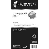 CHRONOPLAN Kalendereinlage 2026 Jahresplan Midi (9,6 x 17,2 cm) von CHRONOPLAN