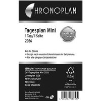 CHRONOPLAN Kalendereinlage 2026 Tagesplan Mini (7,9 x 12,5 cm) von CHRONOPLAN