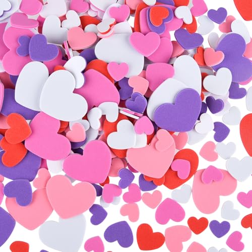 CHRORINE 350 Stück Herzaufkleber aus Schaumstoff zum Valentinstag, selbstklebende Herzformen, bunte Aufkleber für Valentinstagsdekoration/Hochzeitsbedarf/DIY-Kunsthandwerk – gemischter Stil 6 CHRORINE 350 Stück Herzaufkleber aus Schaumstoff zum Valentinstag, selbstklebende Herzformen, bunte Aufkleber für Valentinstagsdekoration/Hochzeitsbedarf/DIY-Kunsthandwerk – gemischter Stil 6 von CHRORINE
