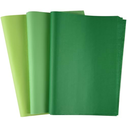 CHRORINE 50 Blatt grünes Seidenpapier, mehrfarbig, Kunst, Geschenkpapier, Großpackung für Weihnachten, Babyparty, Hochzeit, Geburtstag, DIY und Basteldekoration CHRORINE 50 Blatt grünes Seidenpapier, mehrfarbig, Kunst, Geschenkpapier, Großpackung für Weihnachten, Babyparty, Hochzeit, Geburtstag, DIY und Basteldekoration von CHRORINE