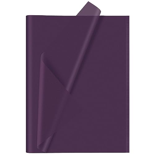 CHRORINE 60 Blatt Lila Seidenpapier für Halloween, Kunst, Geschenkverpackung, DIY Handwerk, Dekor, Geburtstag, Hochzeit, Urlaub, Party (50,8 x 36,8 cm) von CHRORINE