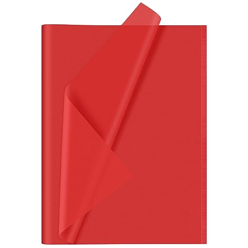 CHRORINE 60 Blatt rotes Seidenpapier, Weihnachts-Seidenpapier, Kunst, Geschenkverpackung, Seidenpapier, GroBpackung für DIY, Basteln, Dekorieren, Geburtstag, Urlaub, Weihnachten, Valentinstag, Party CHRORINE 60 Blatt rotes Seidenpapier, Weihnachts-Seidenpapier, Kunst, Geschenkverpackung, Seidenpapier, GroBpackung für DIY, Basteln, Dekorieren, Geburtstag, Urlaub, Weihnachten, Valentinstag, Party von CHRORINE