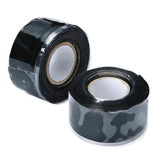2 Rollen selbstverschweißendes Silikonband, Rohrdichtungsband, Reparaturband, wasserdichtes Klebeband für Notfallleitungen, Sanitär- und Wasserschlauch-Lecks, 25 mm breit 2 Rollen selbstverschweißendes Silikonband, Rohrdichtungsband, Reparaturband, wasserdichtes Klebeband für Notfallleitungen, Sanitär- und Wasserschlauch-Lecks, 25 mm breit von CHRYE