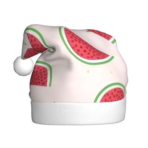 CHRYSM Festliche Weihnachtsmütze, langlebige Farbe, perfektes Accessoire für Feiertage, Erwachsenengröße, rosa Wassermelone) von CHRYSM