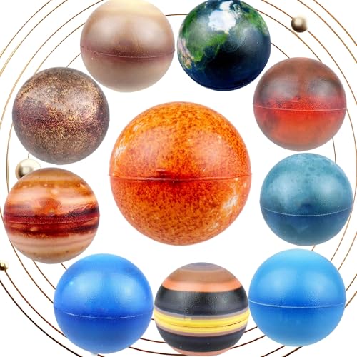 CHSG 10 Stück Solarsystem Stressball, Pu-Material, Sonnensystem Für Kinder Und Erwachsene, Stressabbau Spielzeug Für Kinder Erwachsene Mitgebsel Gastgeschenke Kindergeburtstag Weihnachten CHSG 10 Stück Solarsystem Stressball, Pu-Material, Sonnensystem Für Kinder Und Erwachsene, Stressabbau Spielzeug Für Kinder Erwachsene Mitgebsel Gastgeschenke Kindergeburtstag Weihnachten von CHSG