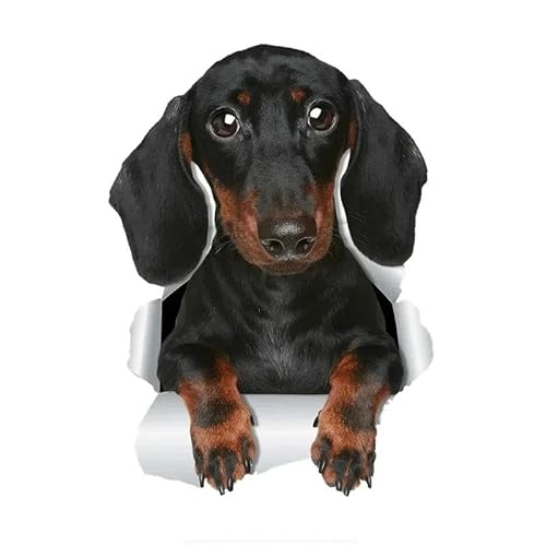 CHSLO 3D Niedlicher Dackel Wurst Hund Auto Aufkleber Automobile Motorräder Außenzubehör Vinyl Aufkleber CHSLO 3D Niedlicher Dackel Wurst Hund Auto Aufkleber Automobile Motorräder Außenzubehör Vinyl Aufkleber von CHSLO
