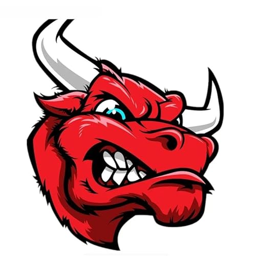 CHSLO Angry Bull Auto Aufkleber Spaß Auto Dekoration Schönheit Wasserdicht Aufkleber Abdeckung Kratzer CHSLO Angry Bull Auto Aufkleber Spaß Auto Dekoration Schönheit Wasserdicht Aufkleber Abdeckung Kratzer von CHSLO