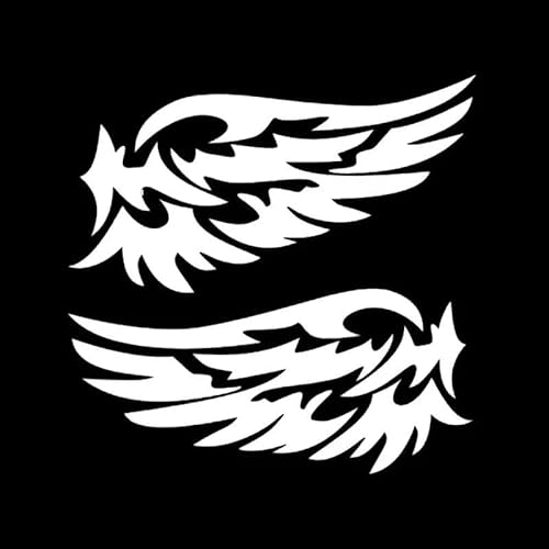 CHSLO Auto Aufkleber 2X Engel Flügel Schöne Reflektierende Mode Rückspiegel Motorräder Außenzubehör Pvc Aufkleber von CHSLO