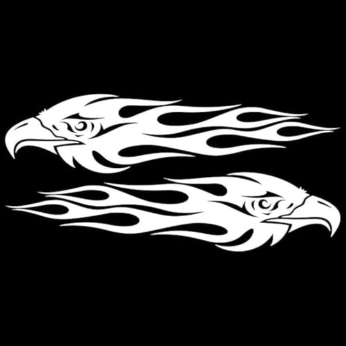 CHSLO Auto Aufkleber 3D Paar Adler Flammen Aufkleber auf Auto Lustige Vinyl Motorrad Auto Styling Zubehör CHSLO Auto Aufkleber 3D Paar Adler Flammen Aufkleber auf Auto Lustige Vinyl Motorrad Auto Styling Zubehör von CHSLO