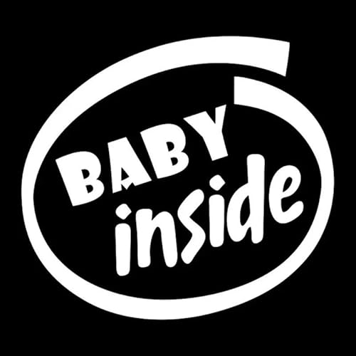 CHSLO Auto Aufkleber Baby Inside Baby an Bord Aufkleber auf Auto Lustige Aufkleber und Aufkleber Wasserdichte Sonnencreme Vinyl Auto Styling von CHSLO