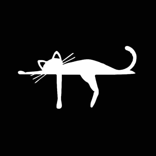 CHSLO Auto Aufkleber Dekor Motorrad Aufkleber Niedliche kleine Katze Dekoratives Zubehör Wasserdichte Vinyl Aufkleber von CHSLO