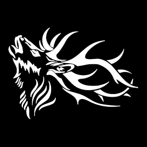 CHSLO Auto Aufkleber Erwachsene Männlich Hirsch Auto Styling Tier Cool Outdoor Jagd Wasserdicht und Sonnenschutz Vinyl Aufkleber von CHSLO
