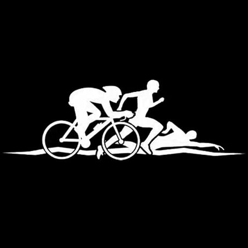 CHSLO Auto Aufkleber Kreativer Triathlon Lustiger Körper Wasserdicht und Sonnenschutz Vinyl Aufkleber von CHSLO