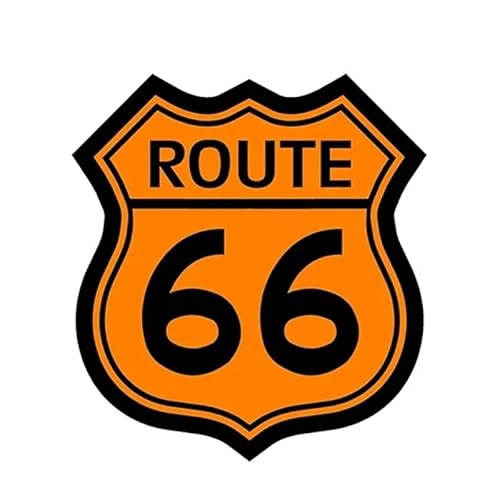 CHSLO Auto Aufkleber Lustig US Vinyl Runde US Route 66 Zeichen Reise Aufkleber PVC Wasserdichte Sonnencreme CHSLO Auto Aufkleber Lustig US Vinyl Runde US Route 66 Zeichen Reise Aufkleber PVC Wasserdichte Sonnencreme von CHSLO