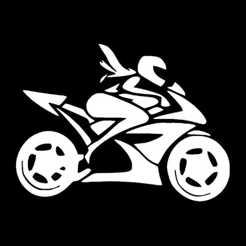 CHSLO Auto Aufkleber Mädchen Motorrad Fahrer Aufkleber Aufkleber auf Auto reflektierendes Motorrad wasserdicht und Sonnenschutz Auto Styling von CHSLO