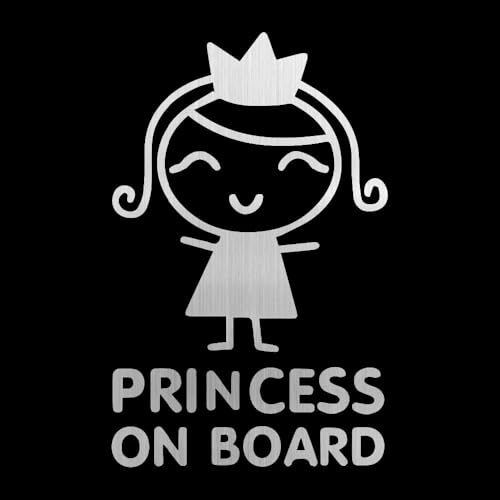 CHSLO Auto Aufkleber Prinzessin an Bord Baby Mädchen Styling Aufkleber Vinyl Aufkleber Wasserdichtes Autozubehör von CHSLO