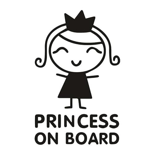 CHSLO Auto Aufkleber Prinzessin an Bord Baby Mädchen Styling Aufkleber Vinyl Aufkleber Wasserdichtes Autozubehör CHSLO Auto Aufkleber Prinzessin an Bord Baby Mädchen Styling Aufkleber Vinyl Aufkleber Wasserdichtes Autozubehör von CHSLO