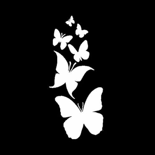 CHSLO Auto Aufkleber Schmetterling Hibiskus Blume Automobile Motorräder Außenzubehör Vinyl Aufkleber CHSLO Auto Aufkleber Schmetterling Hibiskus Blume Automobile Motorräder Außenzubehör Vinyl Aufkleber von CHSLO