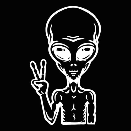 CHSLO Auto Aufkleber UFO Karikatur Alien Peace Zeichen Interessantes Auto Dekorativ Vinyl Aufkleber Automobile Außenzubehör CHSLO Auto Aufkleber UFO Karikatur Alien Peace Zeichen Interessantes Auto Dekorativ Vinyl Aufkleber Automobile Außenzubehör von CHSLO
