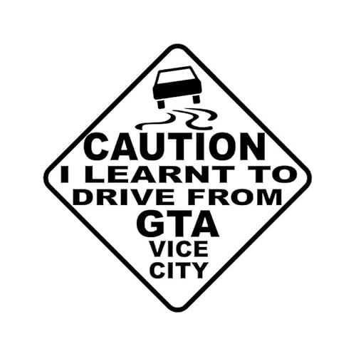 CHSLO Auto Aufkleber VORSICHT ICH HABE DAS FAHREN VON GTA VICE CITY GELERNT Automobile Motorräder Exterieur Zubehör Vinyl Aufkleber CHSLO Auto Aufkleber VORSICHT ICH HABE DAS FAHREN VON GTA VICE CITY GELERNT Automobile Motorräder Exterieur Zubehör Vinyl Aufkleber von CHSLO
