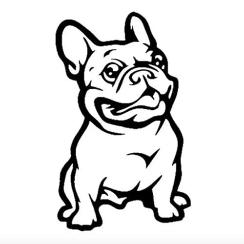CHSLO Auto Aufkleber Vinyl Französische Bulldogge Tier Dekor Lustige Aufkleber Aufkleber Aufkleber Reflektierende Laser Motorrad Auto Styling CHSLO Auto Aufkleber Vinyl Französische Bulldogge Tier Dekor Lustige Aufkleber Aufkleber Aufkleber Reflektierende Laser Motorrad Auto Styling von CHSLO