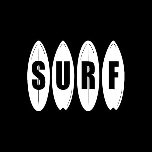 CHSLO Autoaufkleber 12,7 M * 9,2 CM Surfen Extremsport Teenager Dekorieren Auto Aufkleber Auto Fenster Vinyl Aufkleber Schwarz/Silber CHSLO Autoaufkleber 12,7 M * 9,2 CM Surfen Extremsport Teenager Dekorieren Auto Aufkleber Auto Fenster Vinyl Aufkleber Schwarz/Silber von CHSLO