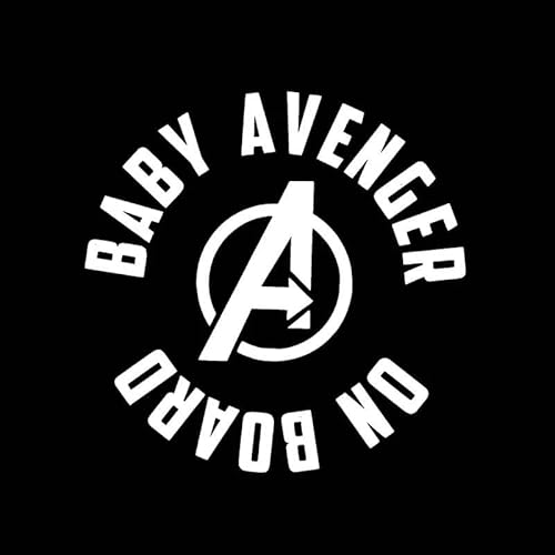 CHSLO Autoaufkleber 13,1 cm * 13 cm BABY AVENGER AN BORD Lustige Sicherheit Vinyl Auto Aufkleber Aufkleber Zeichen Schwarz Silber CHSLO Autoaufkleber 13,1 cm * 13 cm BABY AVENGER AN BORD Lustige Sicherheit Vinyl Auto Aufkleber Aufkleber Zeichen Schwarz Silber von CHSLO