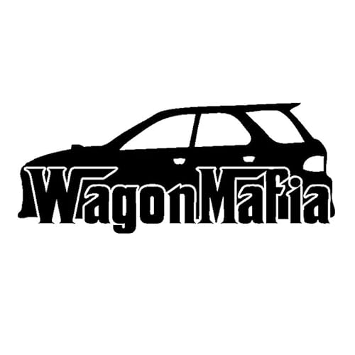 CHSLO Autoaufkleber 13,4 cm * 5,5 cm lustige JDM Wagon Mafia Vinyl Auto Aufkleber Aufkleber Schwarz Silber CHSLO Autoaufkleber 13,4 cm * 5,5 cm lustige JDM Wagon Mafia Vinyl Auto Aufkleber Aufkleber Schwarz Silber von CHSLO