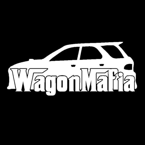 CHSLO Autoaufkleber 13,4 cm * 5,5 cm lustige JDM Wagon Mafia Vinyl Auto Aufkleber Aufkleber Schwarz Silber CHSLO Autoaufkleber 13,4 cm * 5,5 cm lustige JDM Wagon Mafia Vinyl Auto Aufkleber Aufkleber Schwarz Silber von CHSLO